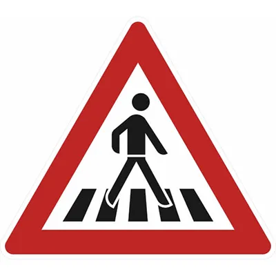 02R Achtung Fußgängerüberweg