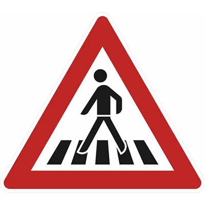 02R Achtung Fußgängerüberweg