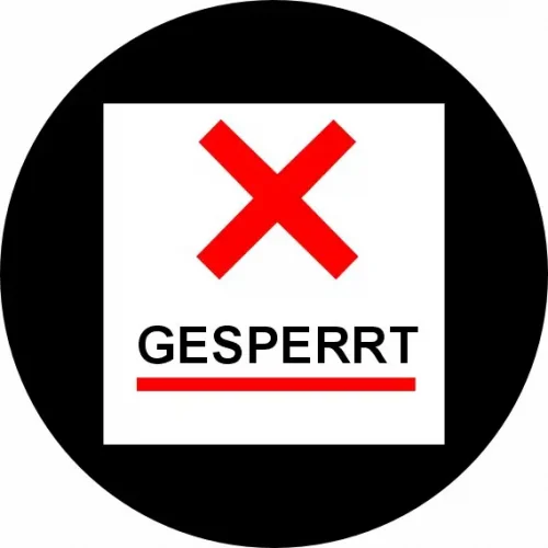 02R Fläche/Zugang gesperrt