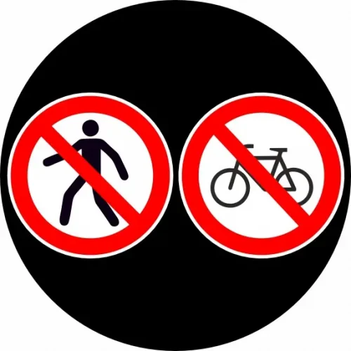 02R Keine Fußgänger/Fahrräder