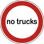 02R Warnung - keine LKW`s